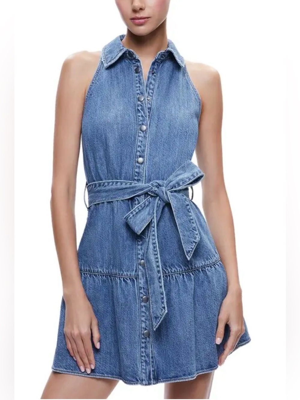 Sleeveless Denim Dress - Alice and Olivia Jeans